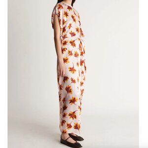 New With Tags! Lee Mathews Franz Dress Blush and Floral, Size Small